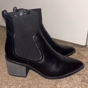 Anne Klein Andie Pointed Toe Heeled Bootie